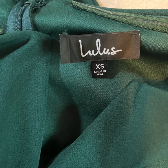 Lulu's Power Of Love Emerald Green Strapless Jumpsuit - Picture 6 of 7